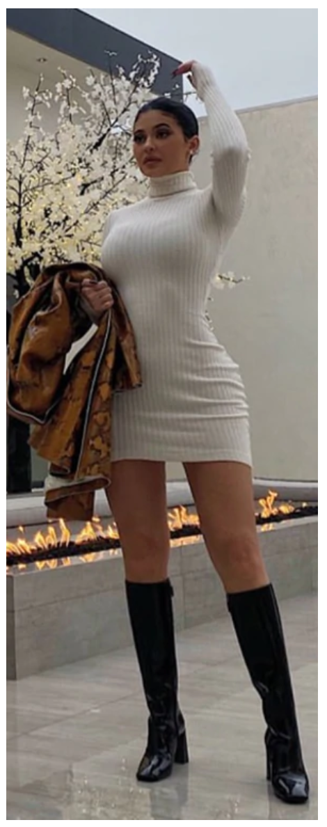 Celeb-Loved: Kylie Jenner in Marni Square Toe Wide Leg Leather Boots
