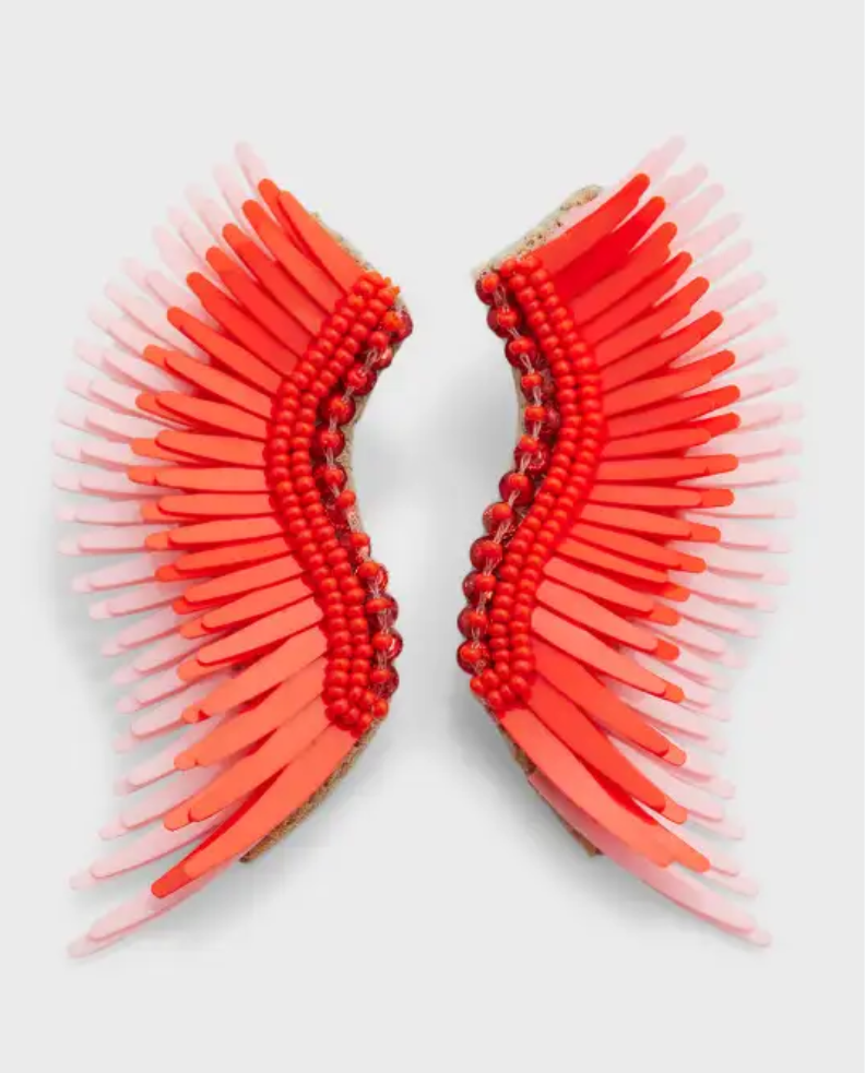 Mignonne Gavigan Midi Madeline Earrings in Red