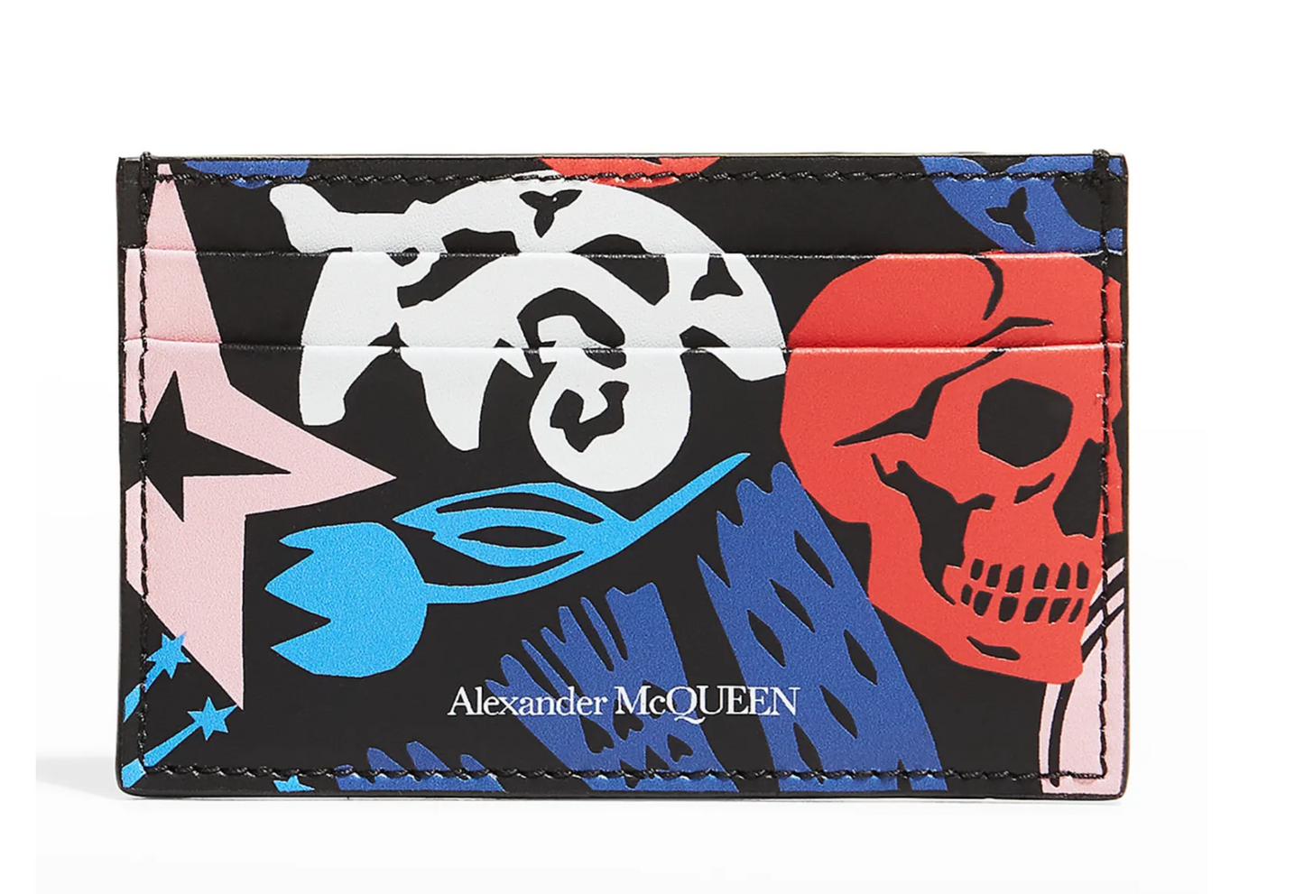 Alexander McQueen Men's Graphic Card Holder