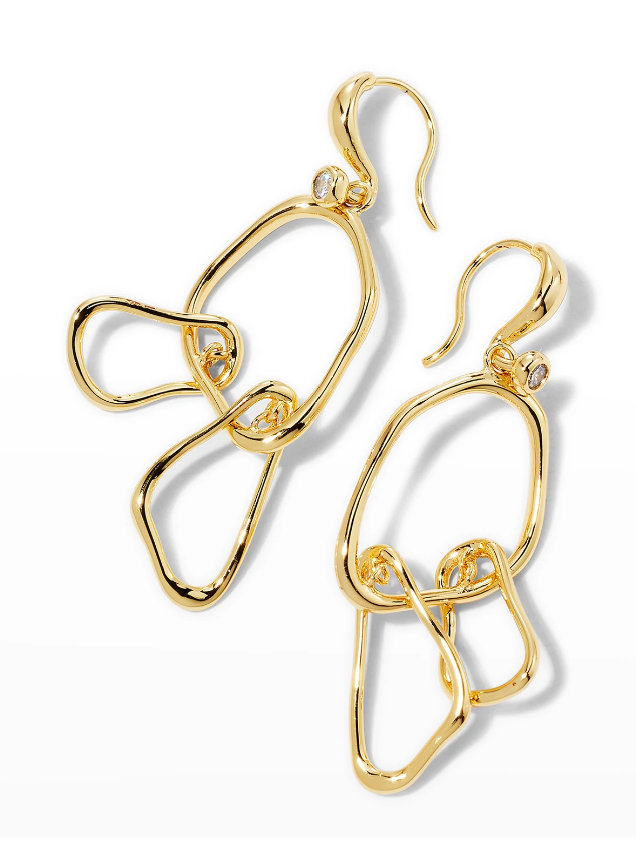 Alexis Bittar Twisted Gold Small Mobile Earrings