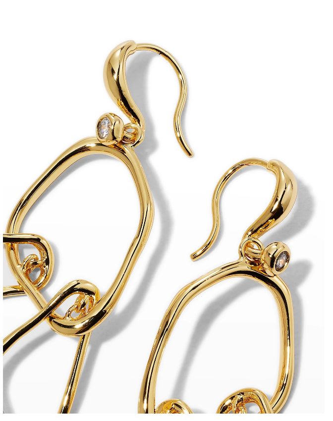 Alexis Bittar Twisted Gold Small Mobile Earrings