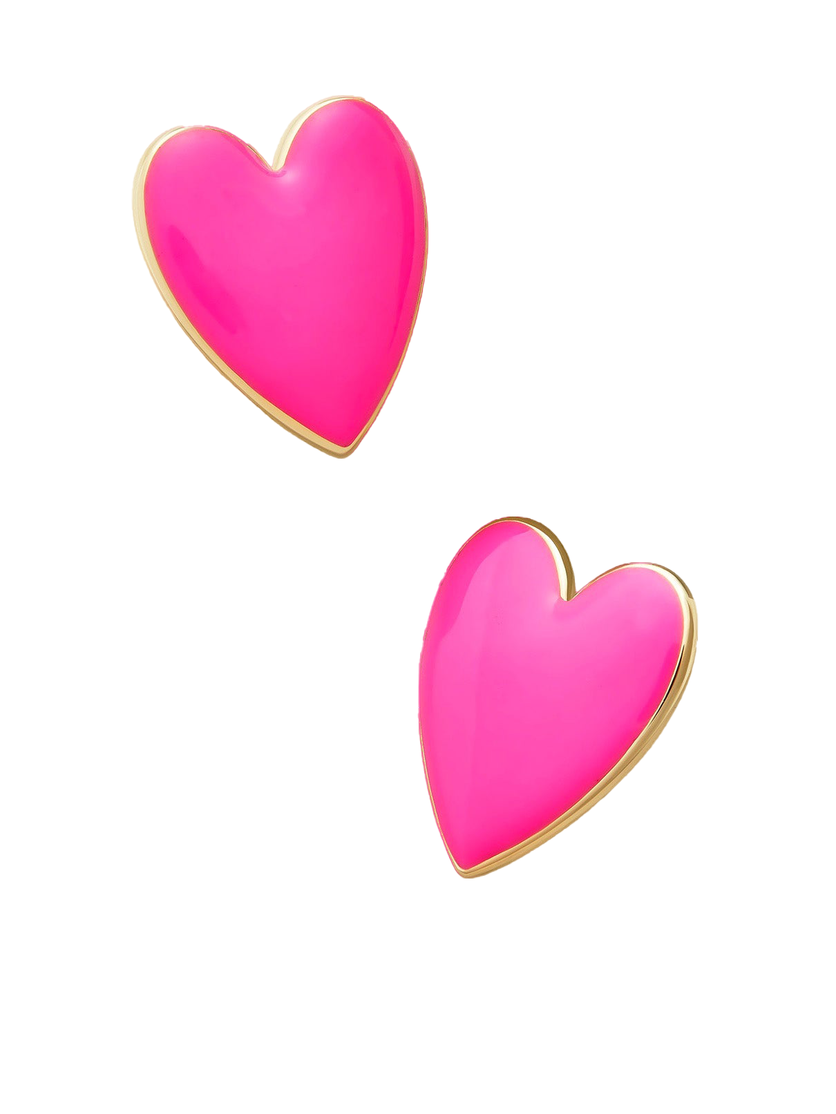 BAUBLEBAR Nellia Neon Pink Heart Earrings
