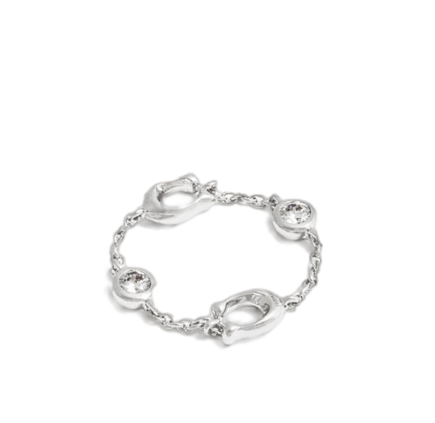 Coach Signature Chain Ring Size 7