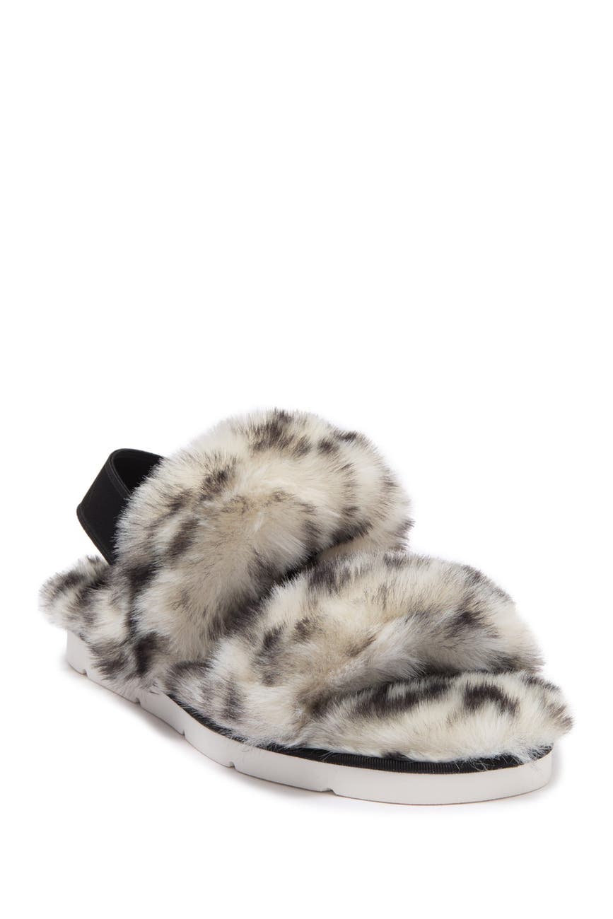 Dolce Vita Pochy Leopard Faux Fur Slingback Slipper – Dezigner