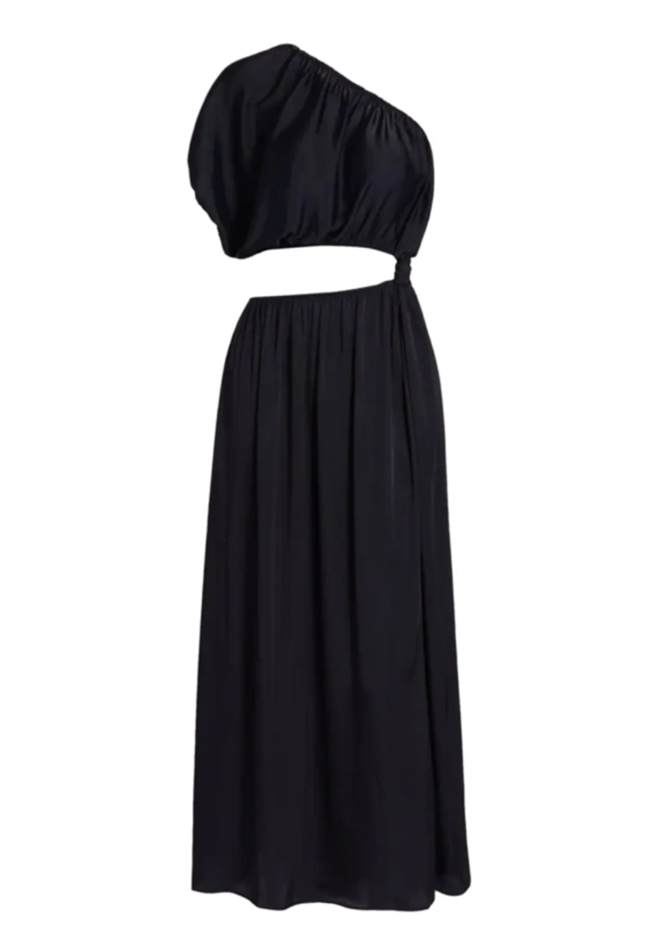 Farm Rio One-Shoulder Asymmetric Cutout Dress