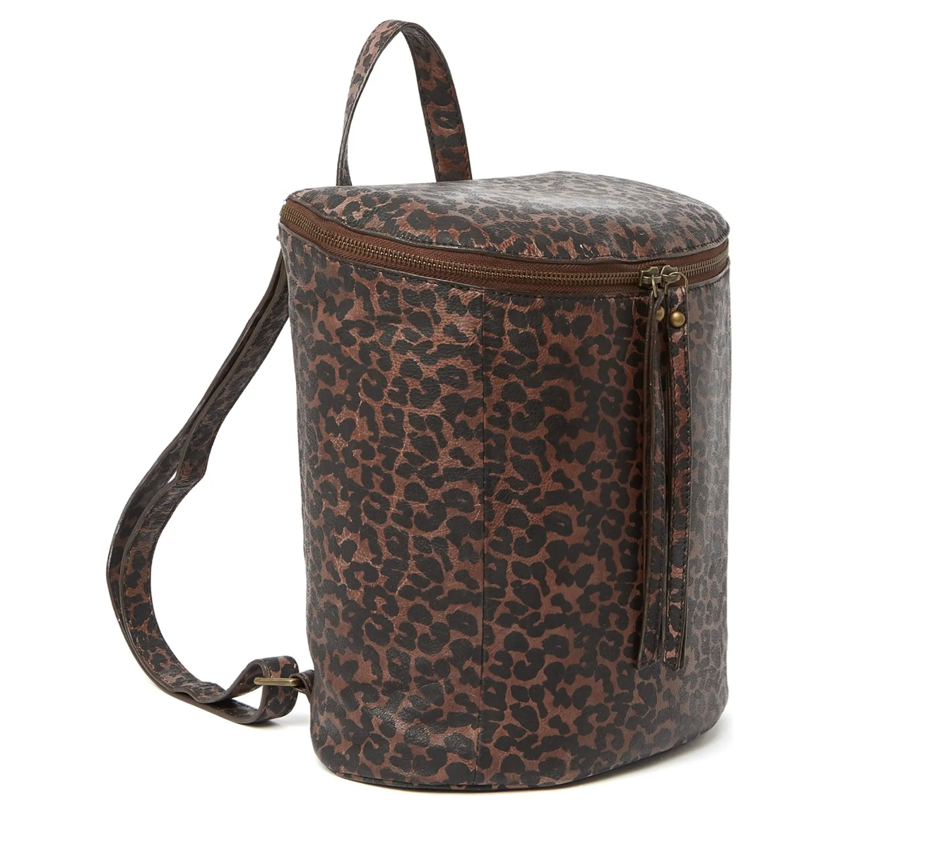 Frye Maddie Leopard Print Leather Backpack