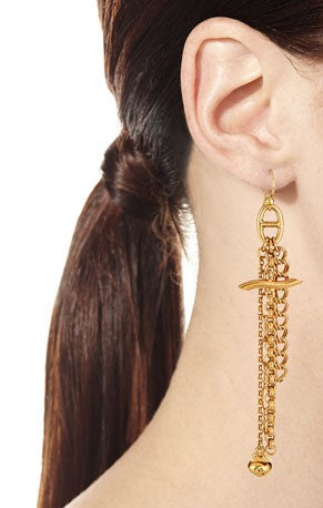 Gas Bijoux Gold Chain Earrings