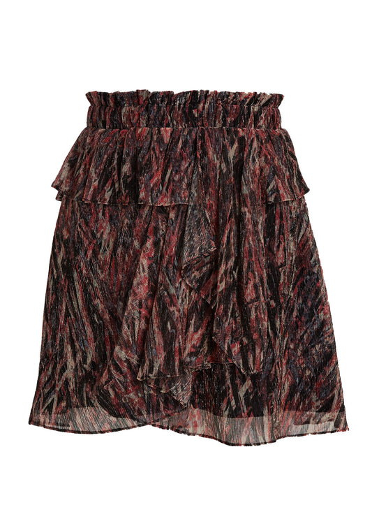 IRO Joucas Printed Ruffle Skirt - Size 6