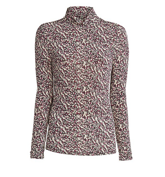 Isabel Marant Abstract-Print Jersey Turtleneck Top - 40 FR (8 US)