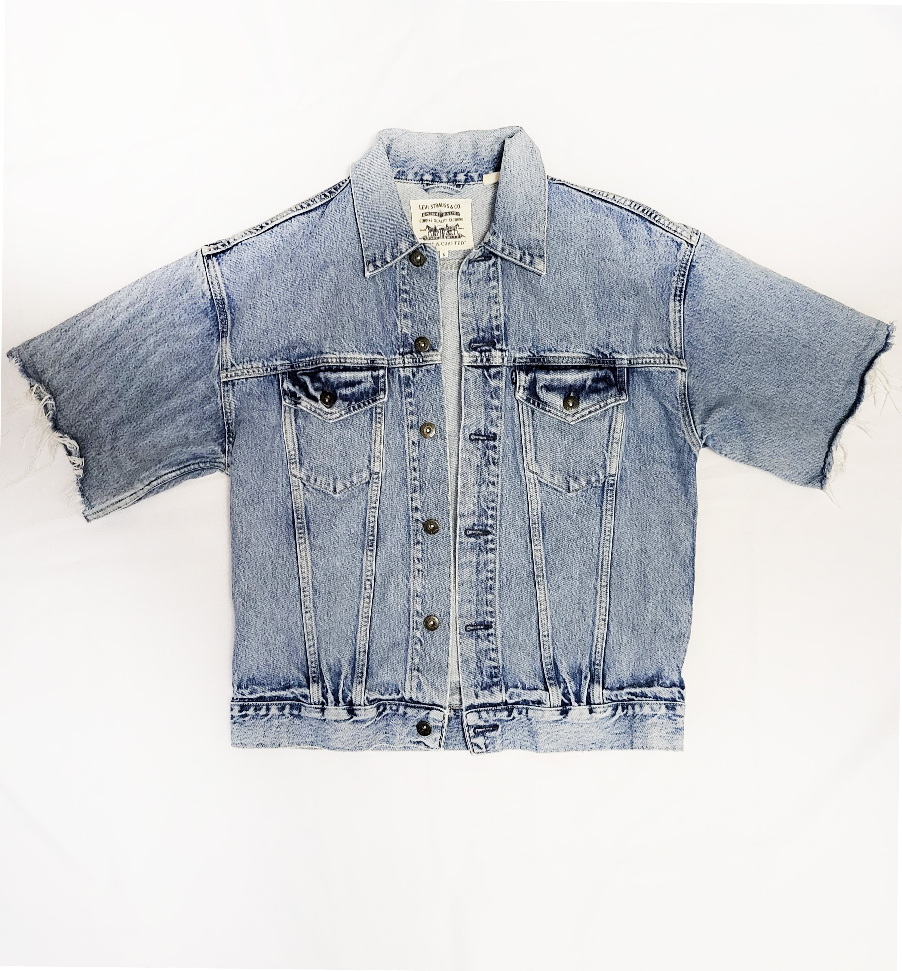 Oversized levi's denim jacket best sale