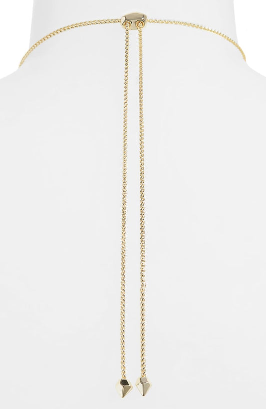 Kendra Scott Mari Metal Long Pendant Necklace 14k Gold Plated