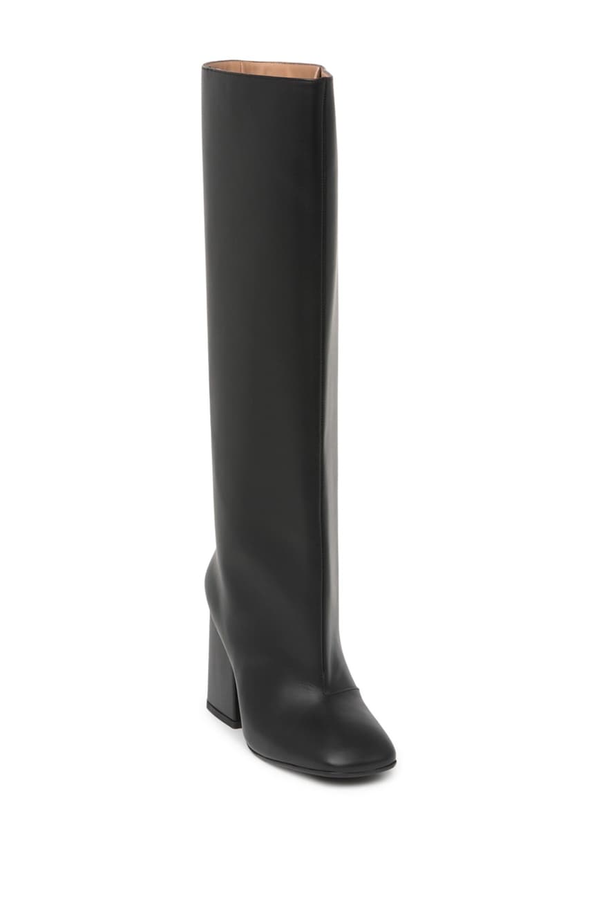 Wide leg clearance calf high boots