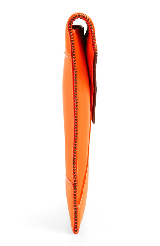 Rebecca Minkoff Leo Leather Clutch Neon Orange