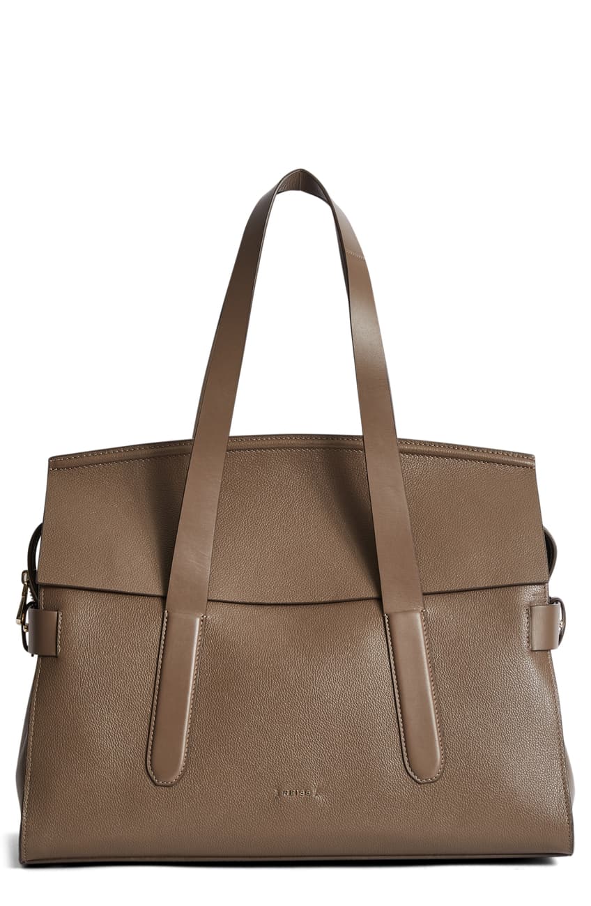 Reiss Chancery Leather Satchel