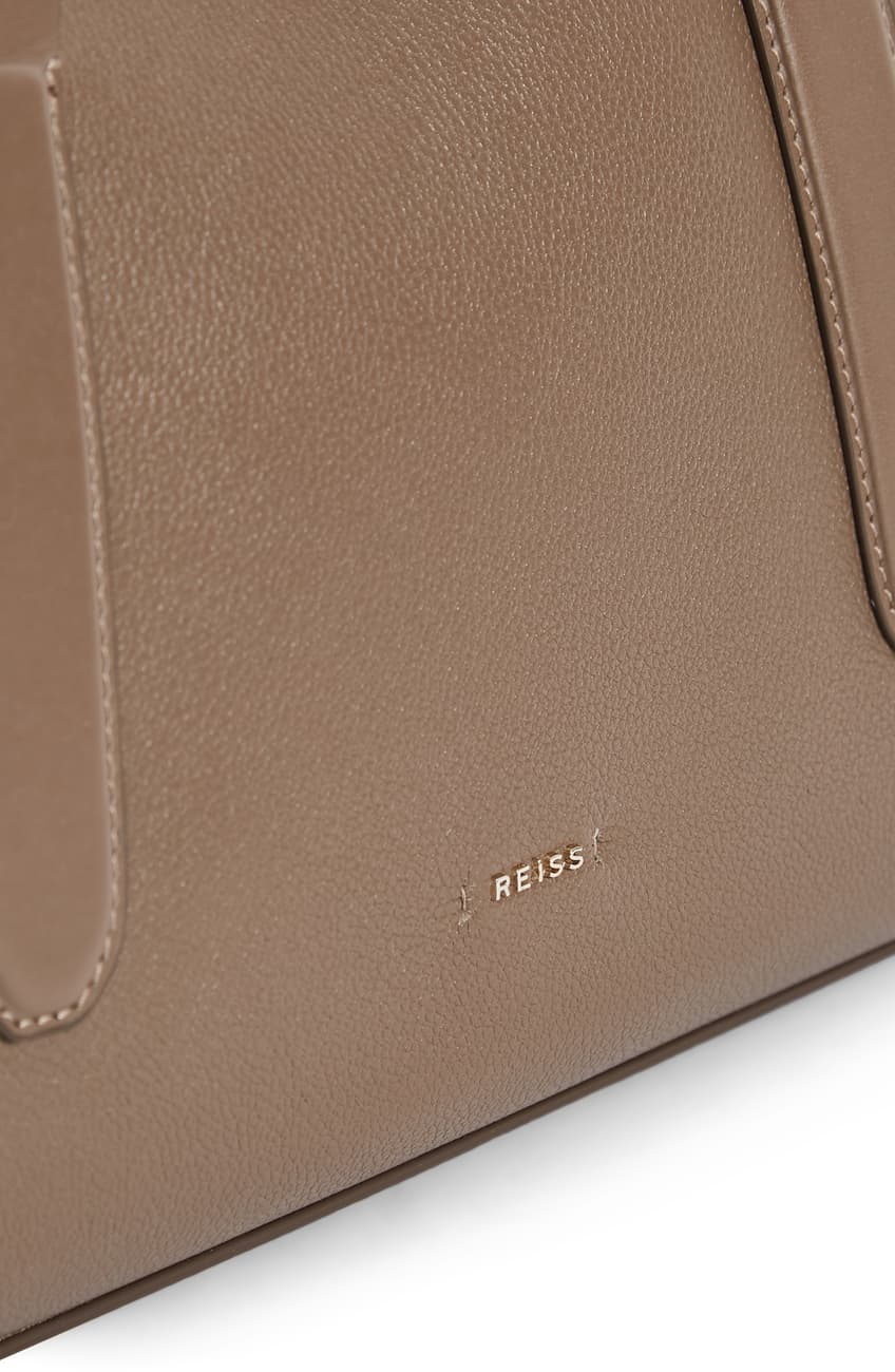 Reiss Chancery Leather Satchel