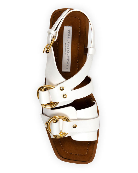 Stella McCartney White Slingback Sandals - Size 8B