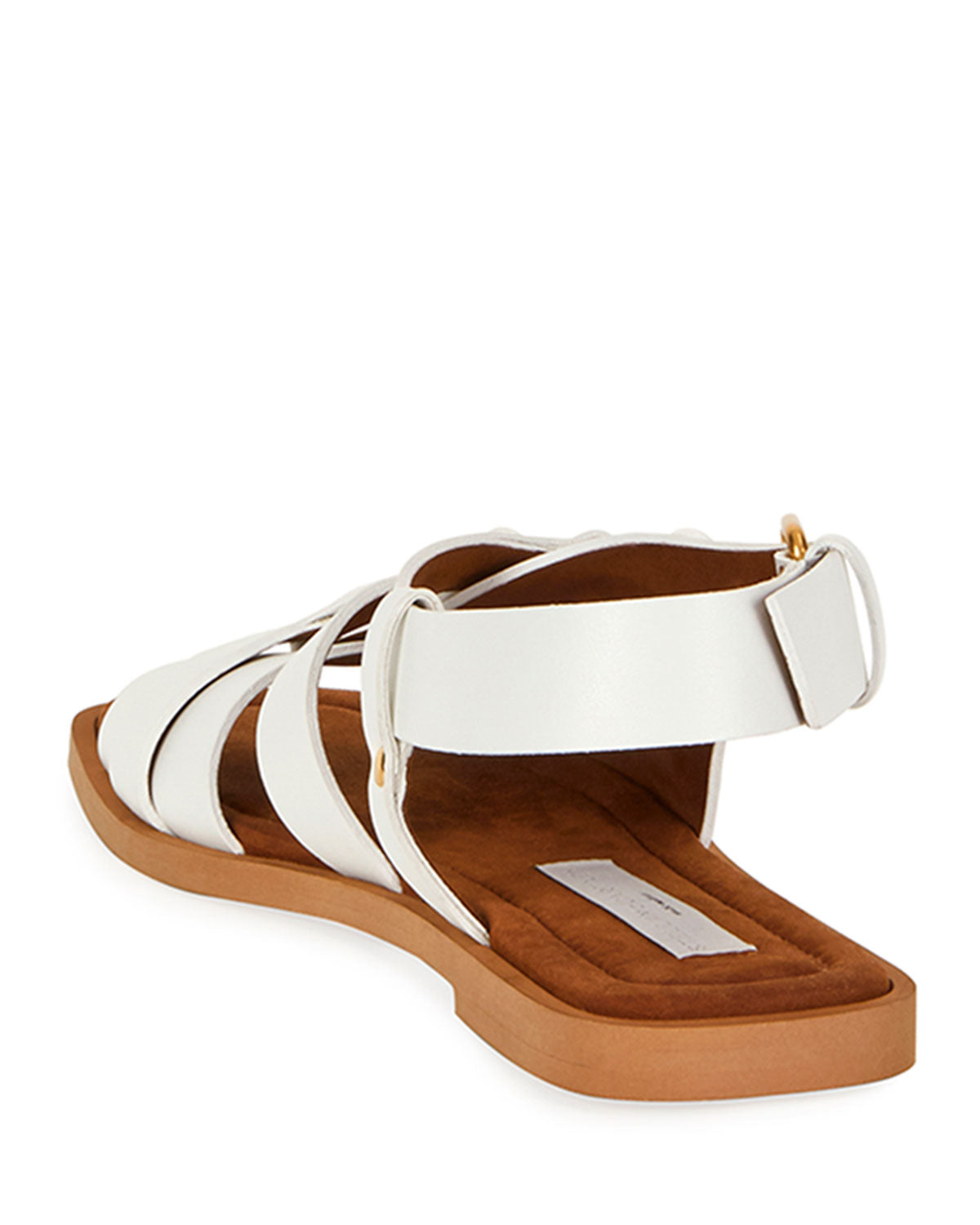 Stella McCartney White Slingback Sandals - Size 8B