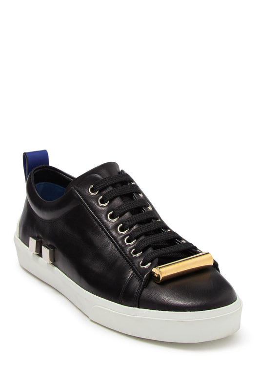 Stuart Weitzman Galaxy Aoki Leather Sneaker - Size 7.5M