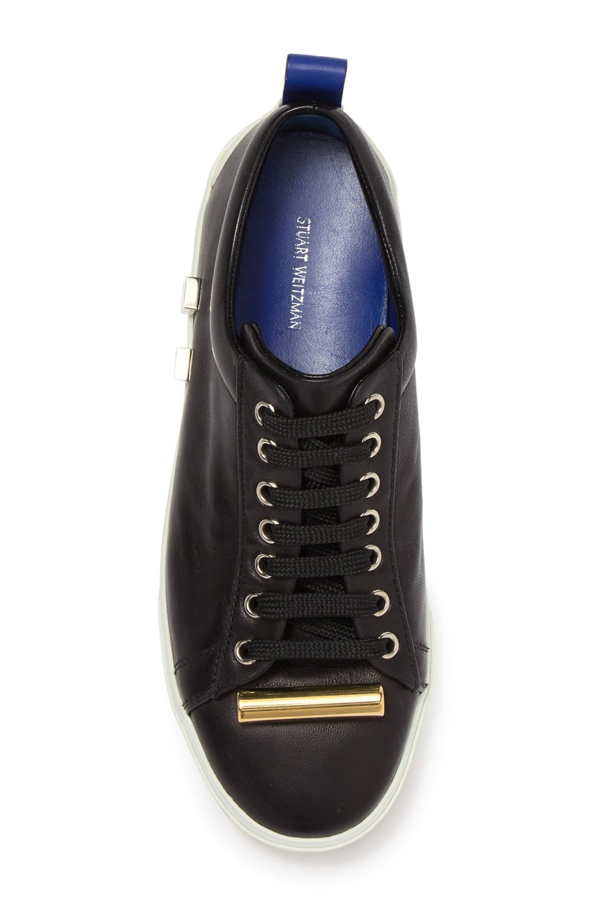 Stuart Weitzman Galaxy Aoki Leather Sneaker - Size 7.5M