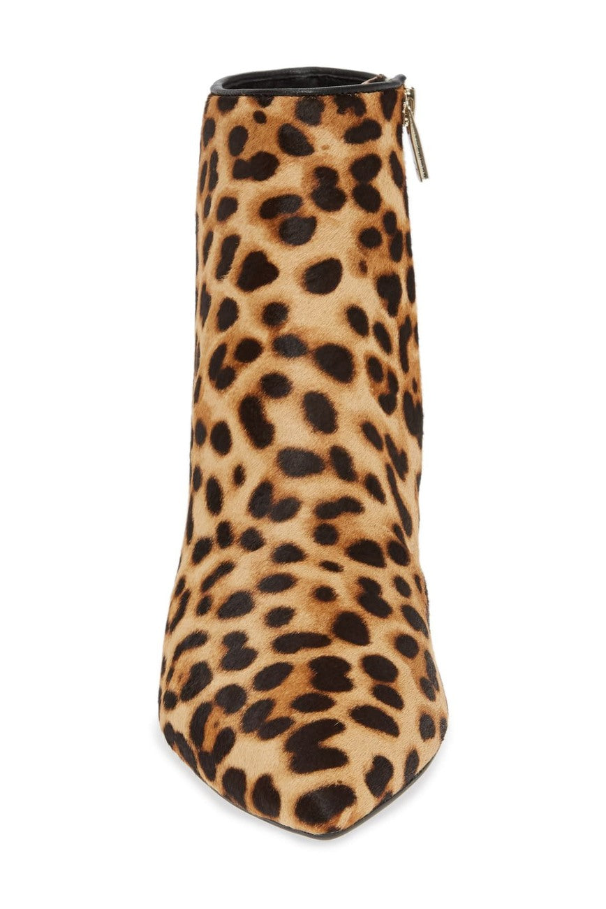 Taryn Rose Nora Leopard Genuine Calf Hair Bootie - Size 7M