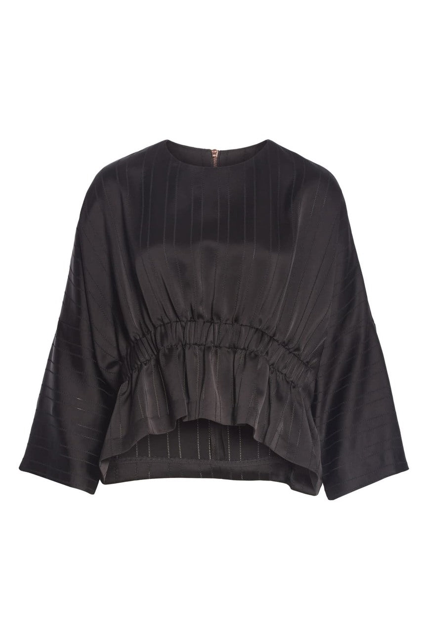 Ted Baker London Cropped Ruched Blouse - Size 8/10