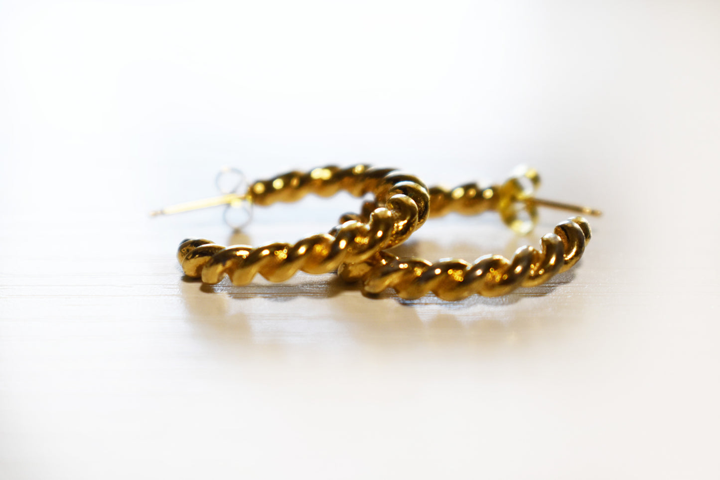 Vintage Classic Twisted Hoops